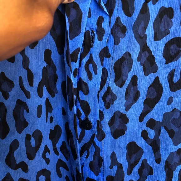 Diane Von Furstenberg silk leopard blouse - Picture 3 of 6